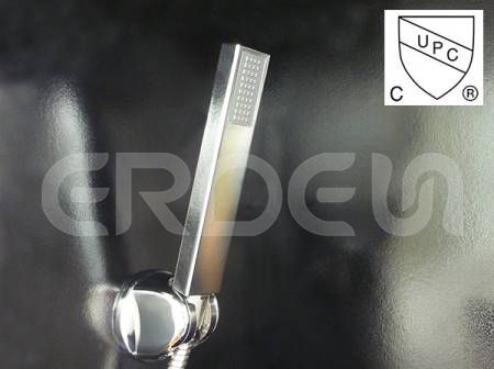 UPC cUPC Rectangle Single Function Hand Shower - Rectangle 1 Setting Handheld Shower, Rectangle 1 Spray Handheld Shower